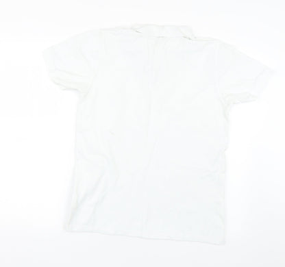 Easy Mens White    Polo Size M