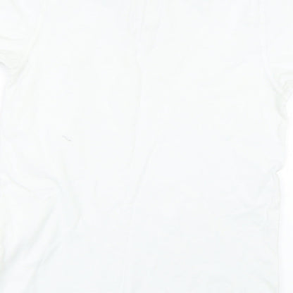 Easy Mens White    Polo Size M