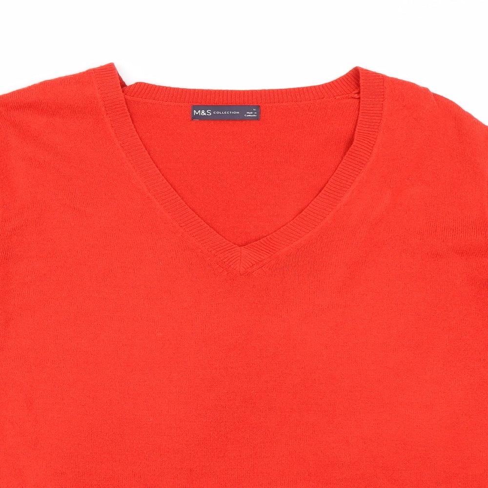 Womens UK Size 16 M&S Red Pullover Jumper