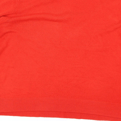 Womens UK Size 16 M&S Red Pullover Jumper