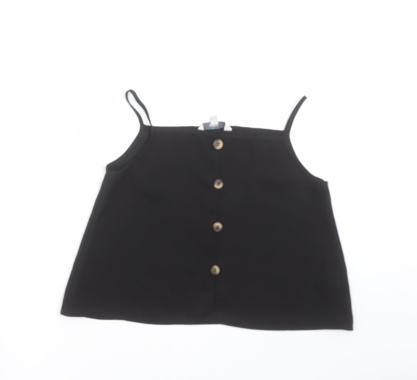 Miss Evie  Girls Black   Camisole Blouse Size 9-10 Years