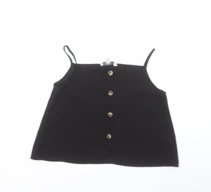 Miss Evie  Girls Black   Camisole Blouse Size 9-10 Years