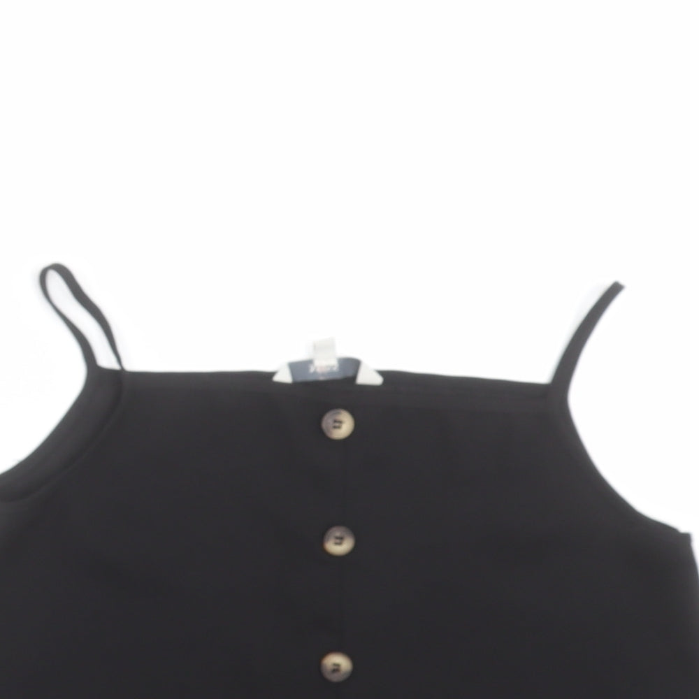 Miss Evie  Girls Black   Camisole Blouse Size 9-10 Years