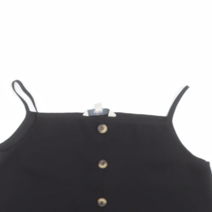 Miss Evie  Girls Black   Camisole Blouse Size 9-10 Years