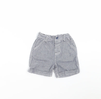 TU Baby Blue Striped   Trousers Size 6-9 Months  - shorts