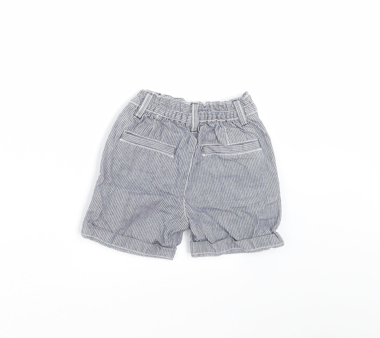 TU Baby Blue Striped   Trousers Size 6-9 Months  - shorts