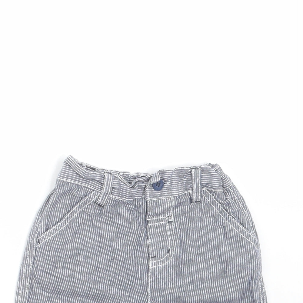 TU Baby Blue Striped   Trousers Size 6-9 Months  - shorts