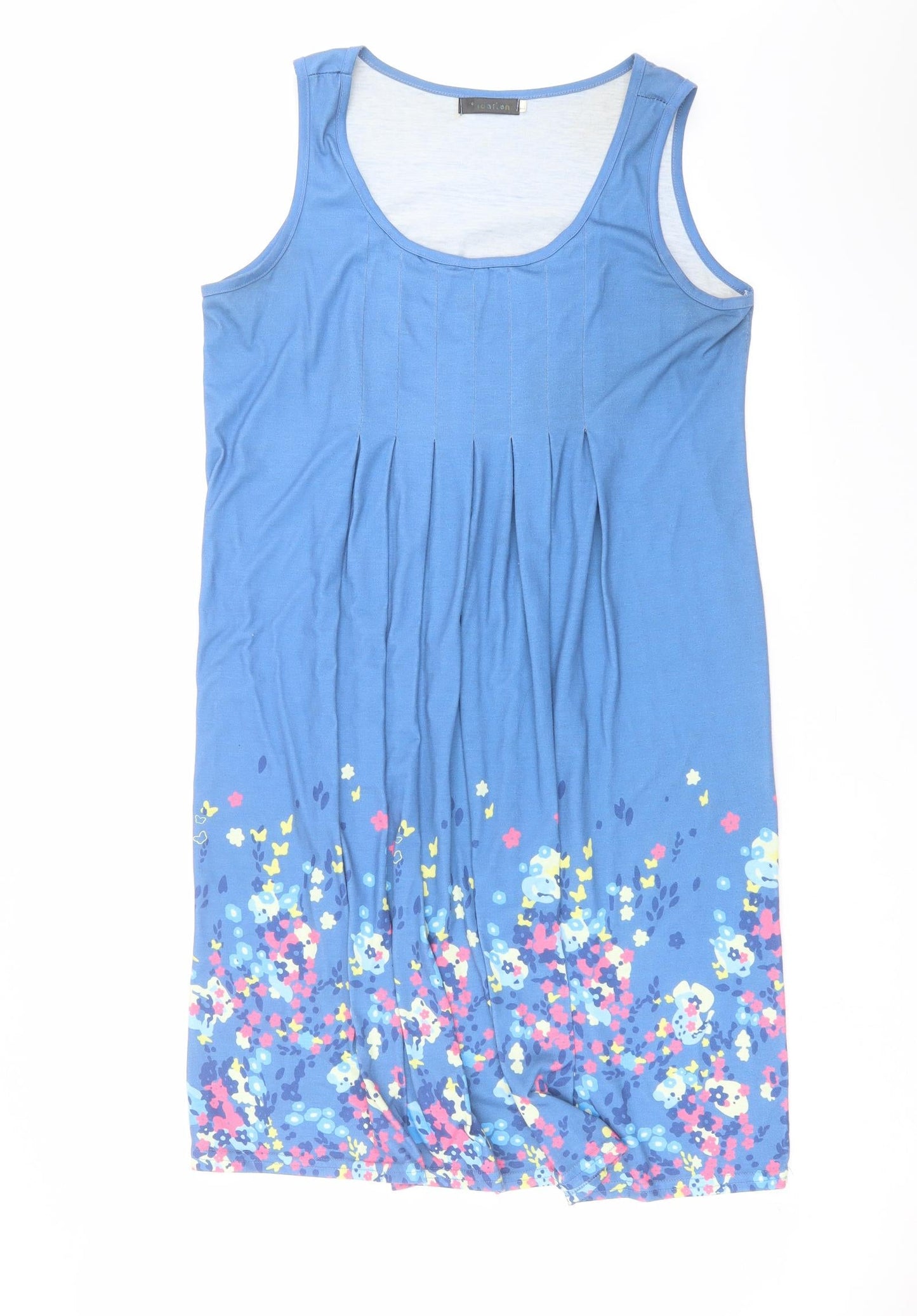 Preworn Womens Blue Floral  Shift  Size L