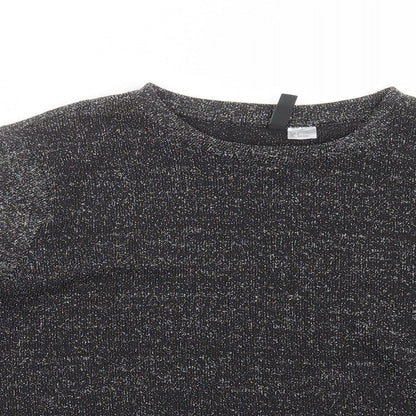 Divided by H&M Womens Black   Pullover Jumper Size S  - glittery