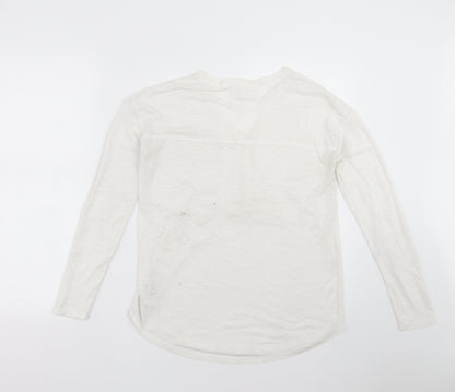 Womens UK Size 6 NEXT White Basic T-Shirt