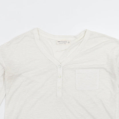 Womens UK Size 6 NEXT White Basic T-Shirt
