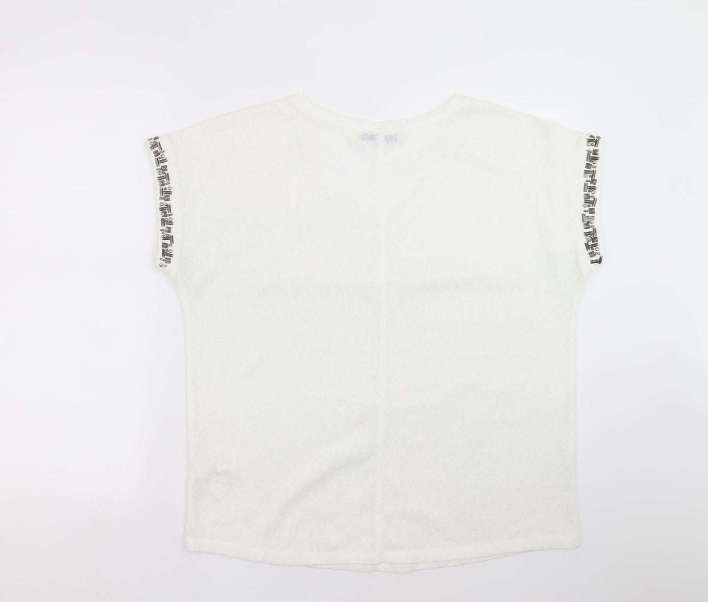 Womens UK Size 12 NEXT White Pullover Jumper