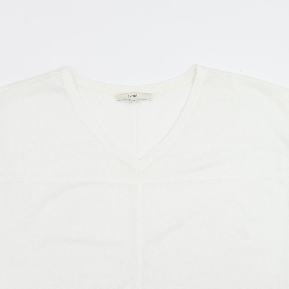 Womens UK Size 12 NEXT White Pullover Jumper