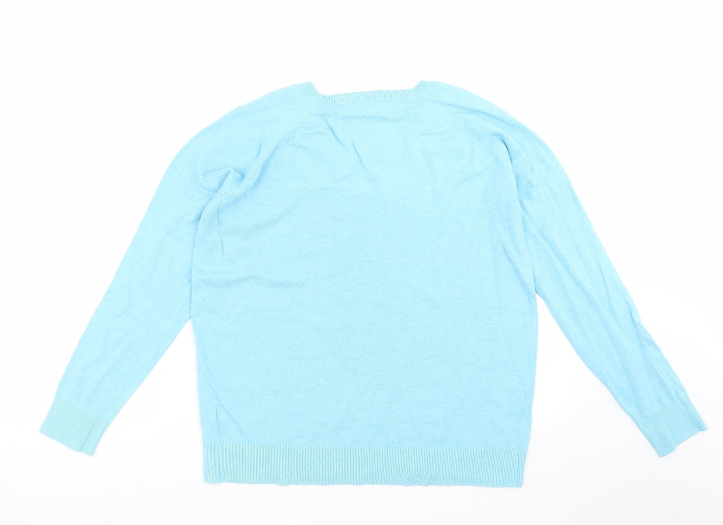 Womens UK Size XL Sfera Blue Pullover Jumper