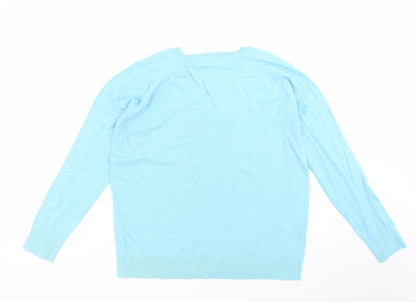 Womens UK Size XL Sfera Blue Pullover Jumper