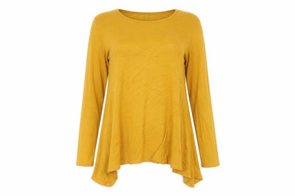 Womens UK Size 14 Boohoo Yellow Basic T-Shirt