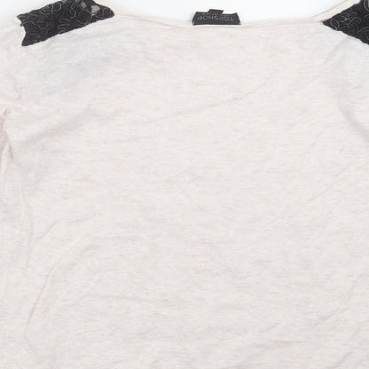 Womens UK Size 10 Topshop Beige Pullover Jumper
