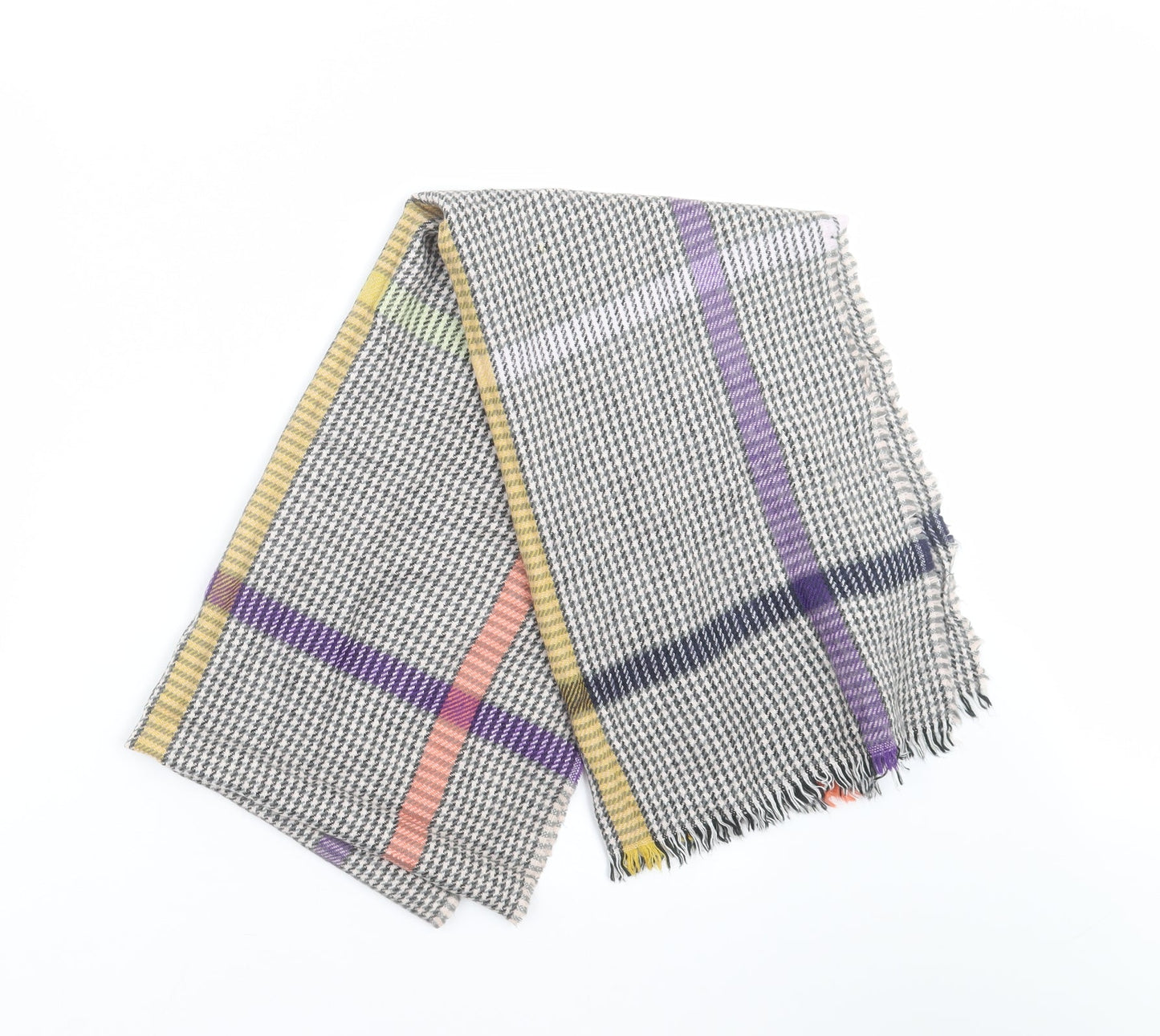 Preworn Womens Multicoloured Houndstooth   Shawl/Wrap