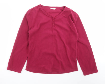 Indigo Sky Womens Purple Solid  Top Pyjama Top Size 10