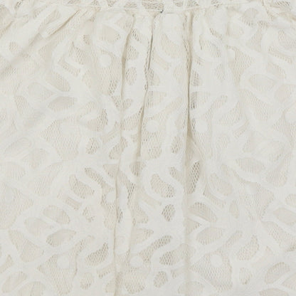 Womens UK Size 10 Preworn White Basic Blouse