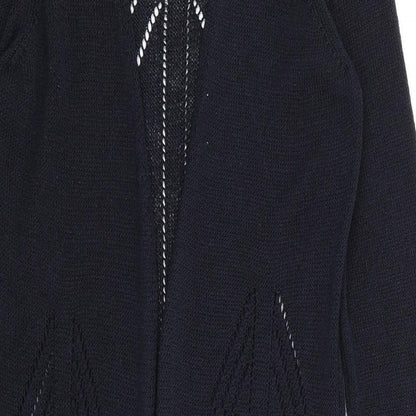 Womens UK Size 8 Per Una Blue Shrug Jumper