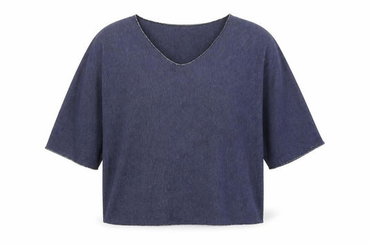 Blue Vanilla Womens Blue   Basic T-Shirt Size XL