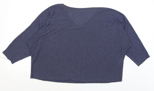 Blue Vanilla Womens Blue   Basic T-Shirt Size XL