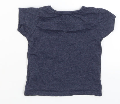 Primark Baby Blue   Basic T-Shirt Size 12-18 Months  - Family Together