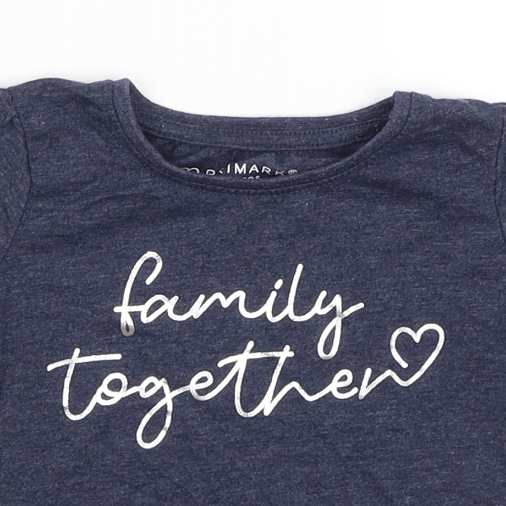 Primark Baby Blue   Basic T-Shirt Size 12-18 Months  - Family Together
