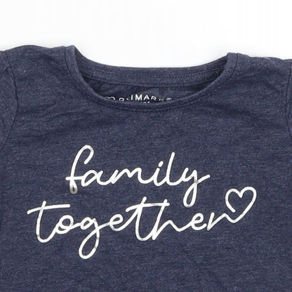 Primark Baby Blue   Basic T-Shirt Size 12-18 Months  - Family Together