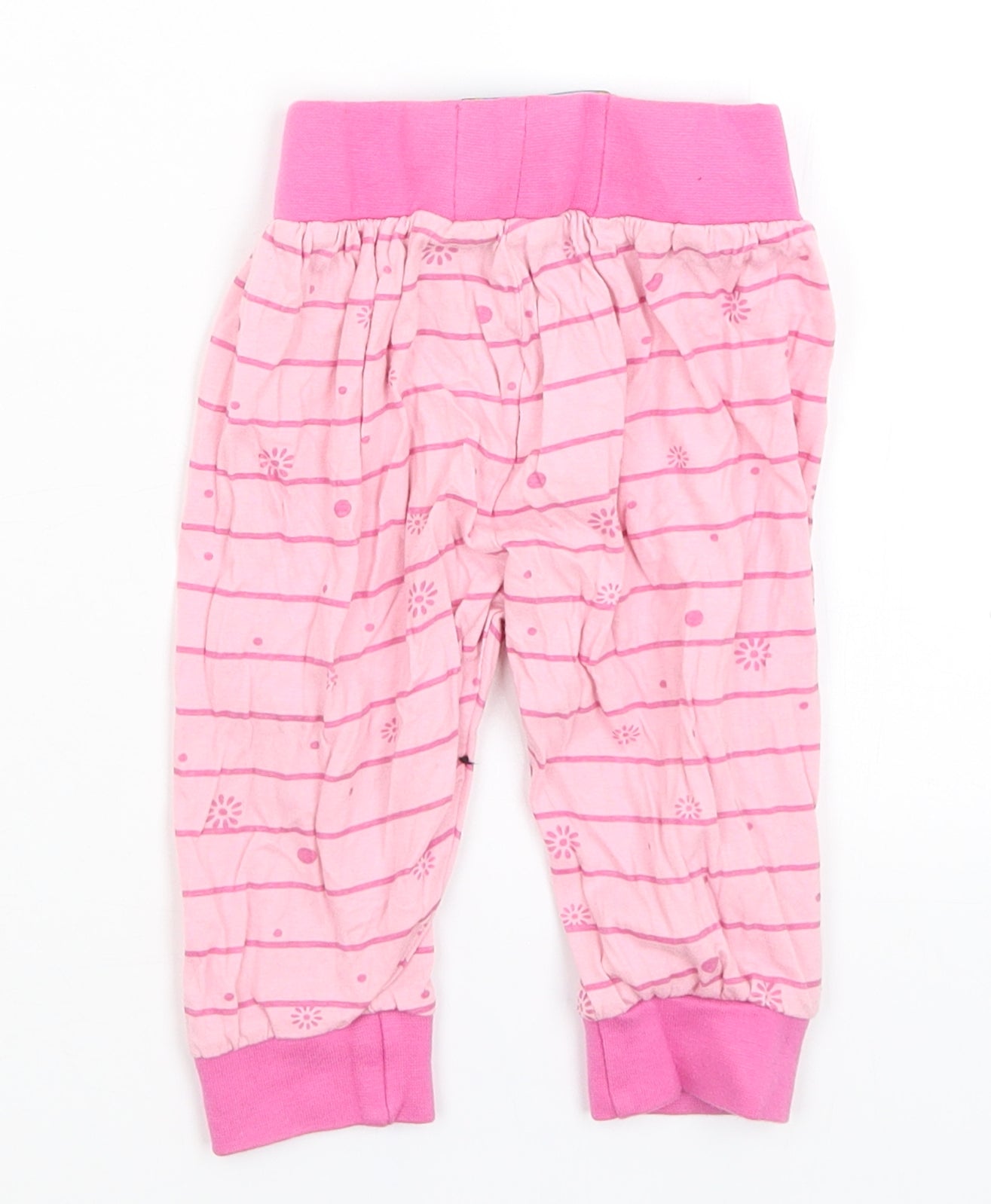 In The Night Garden Baby Pink Striped  Capri Trousers Size 12-18 Months
