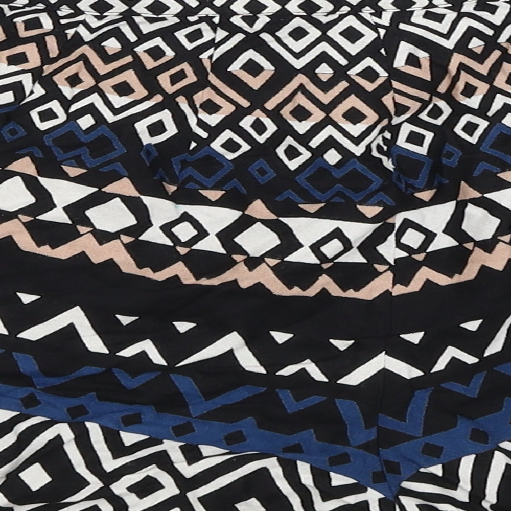 @Republic Womens Black Geometric  Hot Pants Shorts Size M