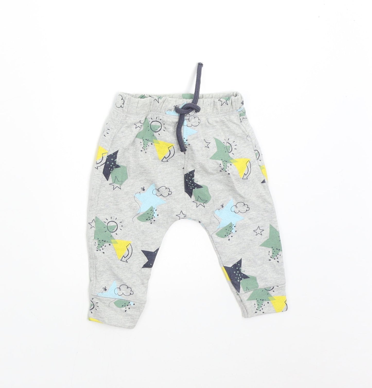 Mini Club Baby Grey   Sweatpants Trousers Size 0-3 Months  - Stars