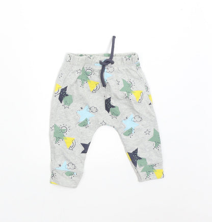 Mini Club Baby Grey   Sweatpants Trousers Size 0-3 Months  - Stars