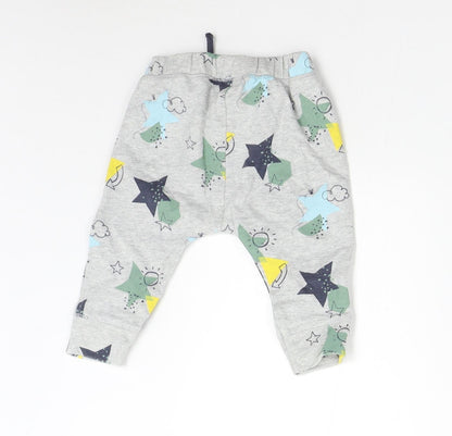 Mini Club Baby Grey   Sweatpants Trousers Size 0-3 Months  - Stars