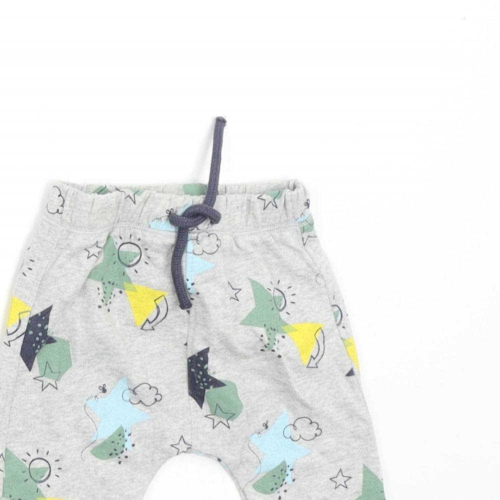 Mini Club Baby Grey   Sweatpants Trousers Size 0-3 Months  - Stars