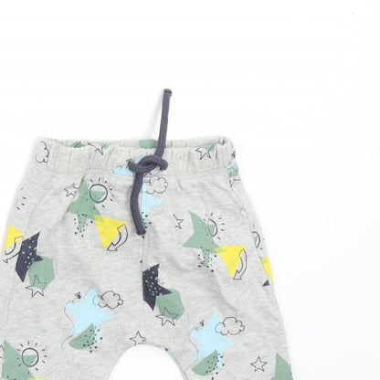 Mini Club Baby Grey   Sweatpants Trousers Size 0-3 Months  - Stars