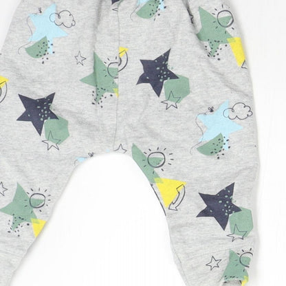 Mini Club Baby Grey   Sweatpants Trousers Size 0-3 Months  - Stars
