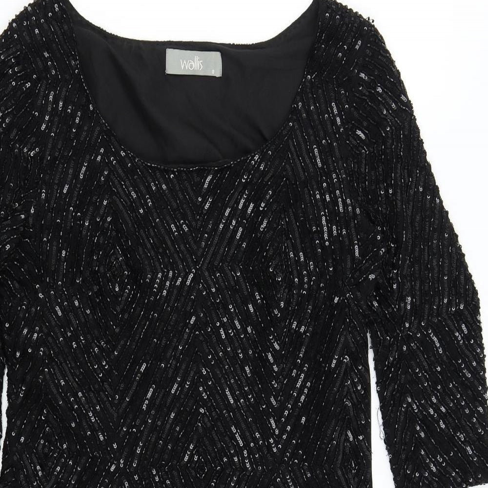 Wallis Womens Black   Shift  Size 8