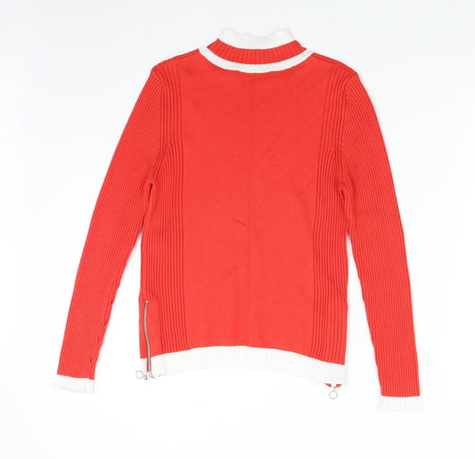 Womens UK Size 12 M&S Red Pullover Jumper