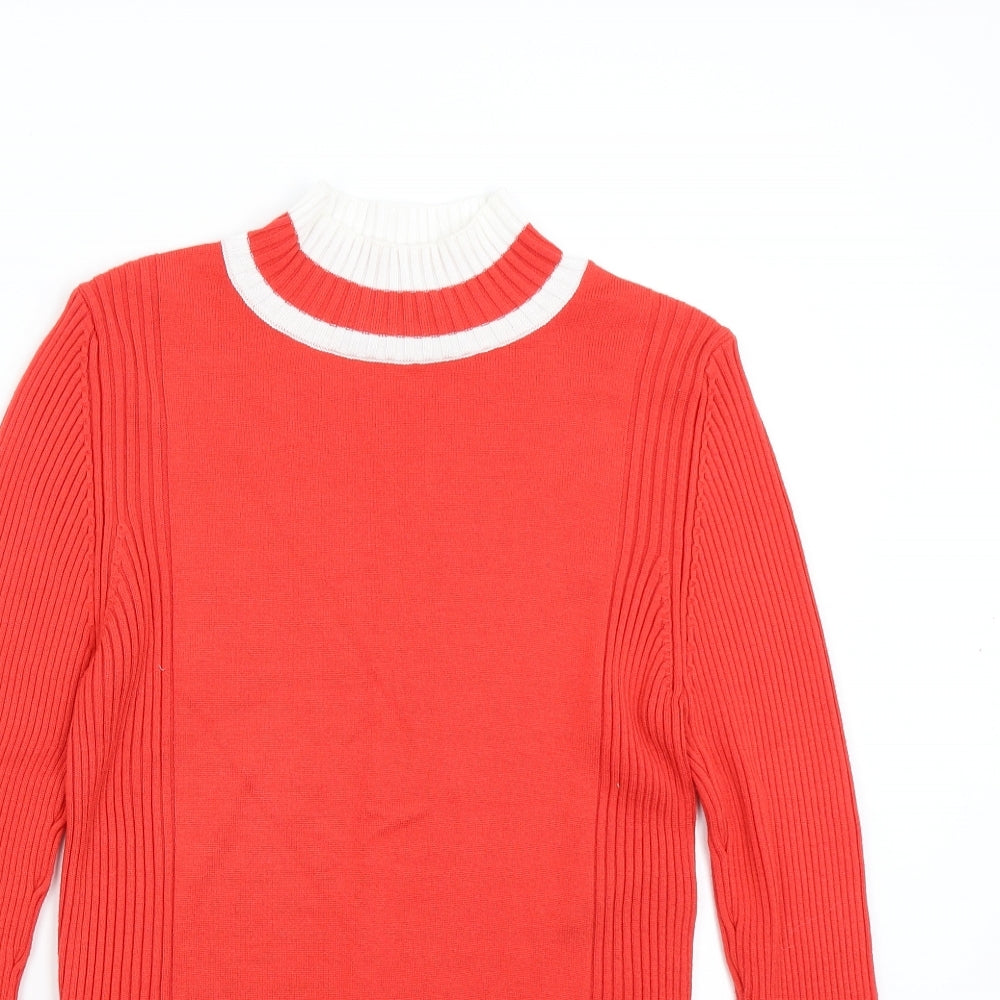 Womens UK Size 12 M&S Red Pullover Jumper
