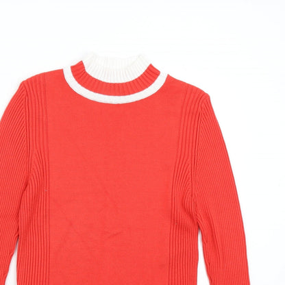 Womens UK Size 12 M&S Red Pullover Jumper