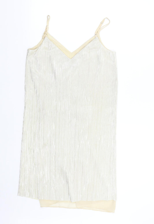 George Womens Gold   Slip Dress  Size 8