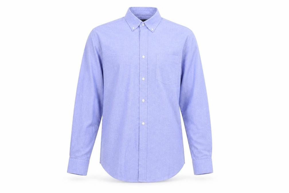 Mens UK Size 15.5 Avenue Blue  Button-Up Long Sleeve Casual Shirt