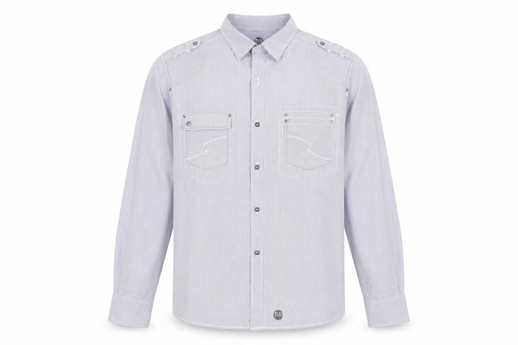 Mens UK Size L NEXT Blue  Button-Up Long Sleeve Casual Shirt