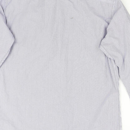 Mens UK Size L NEXT Blue  Button-Up Long Sleeve Casual Shirt
