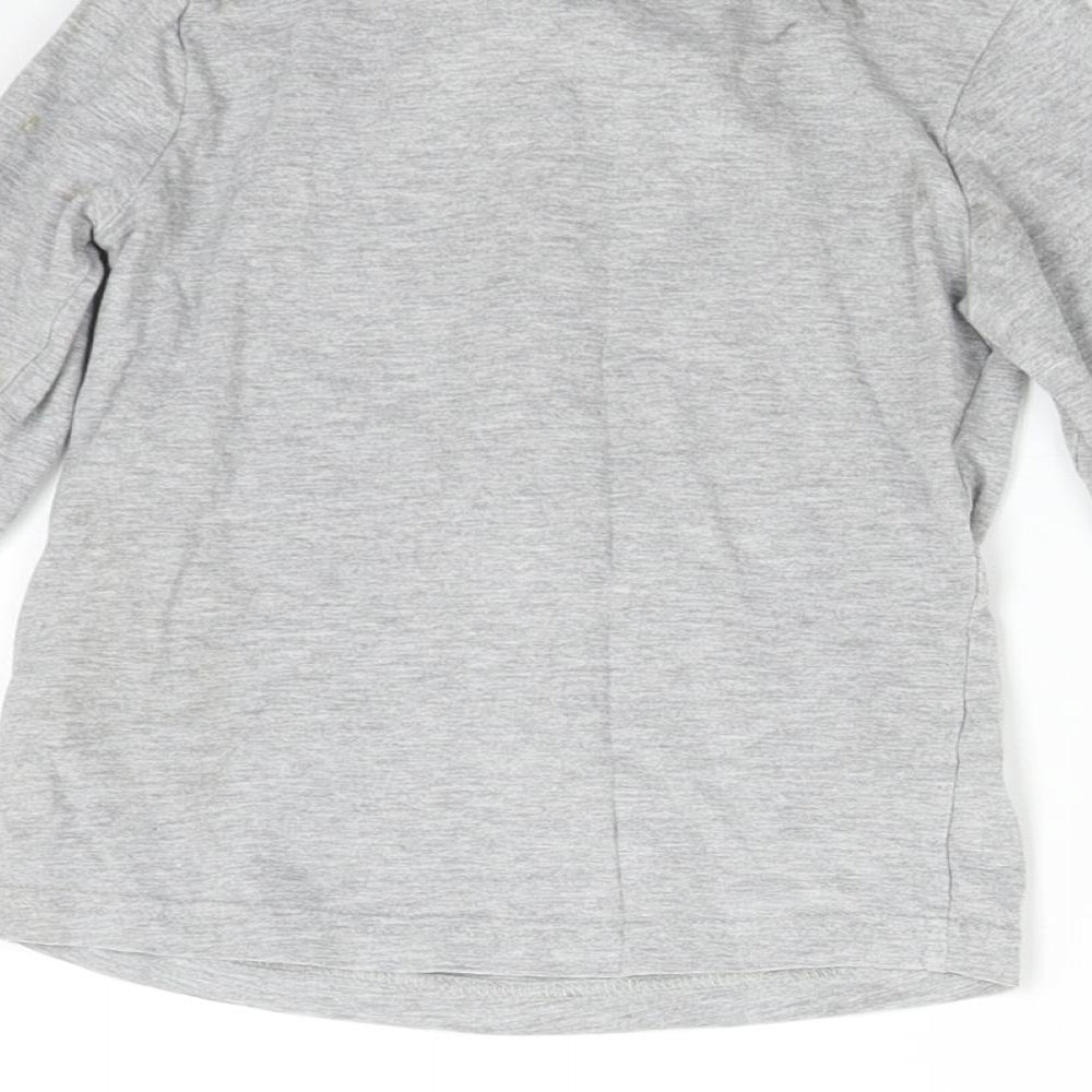 TU Baby Grey   Basic T-Shirt Size 3-6 Months  - Christmas Rudolph