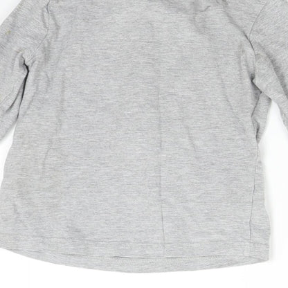 TU Baby Grey   Basic T-Shirt Size 3-6 Months  - Christmas Rudolph