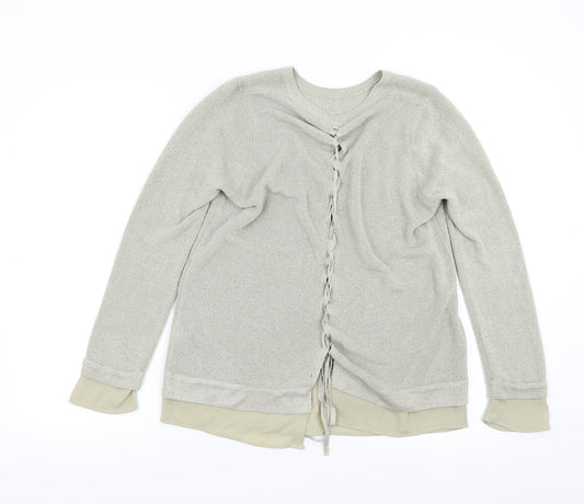 Womens UK Size 12 M&S Gold Pullover Jumper