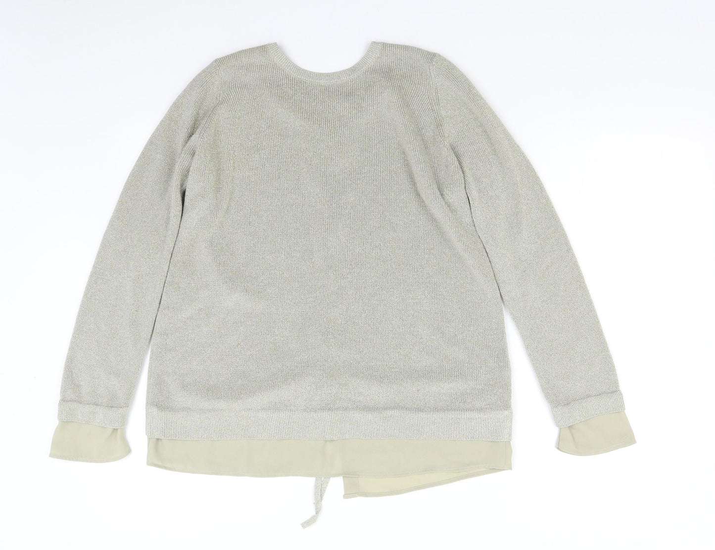 Womens UK Size 12 M&S Gold Pullover Jumper